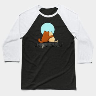 Two Cats Baseball T-Shirt